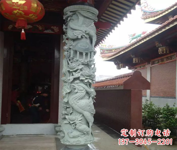 廊坊广场景观大理石龙柱石雕_2