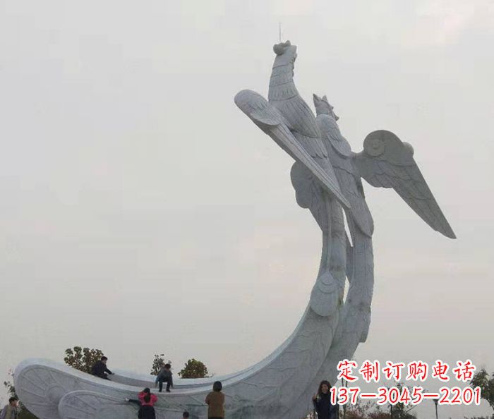 廊坊中领雕塑:凤凰石雕,精美瑰丽的艺术品