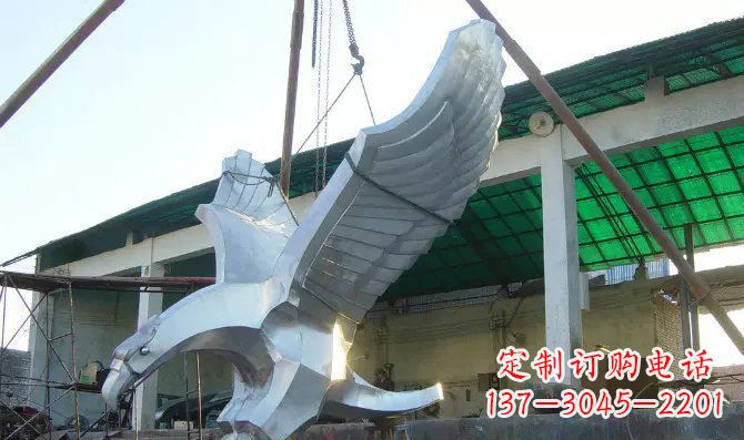廊坊高端大气老鹰不锈钢雕塑