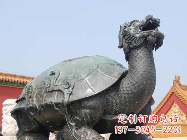 廊坊广场龙龟铜雕222