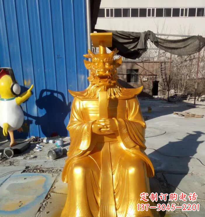 廊坊广场龙王铜雕