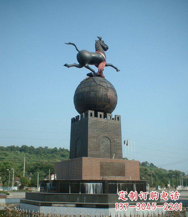 廊坊地球城市景观铜雕,永恒传承着历史记忆