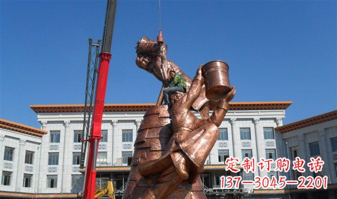 廊坊尊贵跳舞的美女铜雕