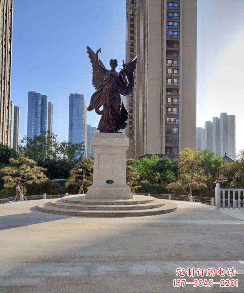 廊坊中领雕塑:精致的女神铜雕