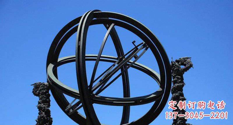 廊坊华丽外观,古老意蕴——青铜浑天仪雕塑