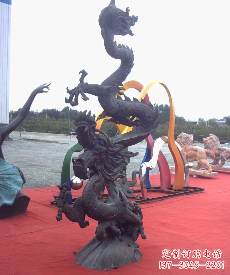 廊坊精美铜雕龙,汇聚古典气息