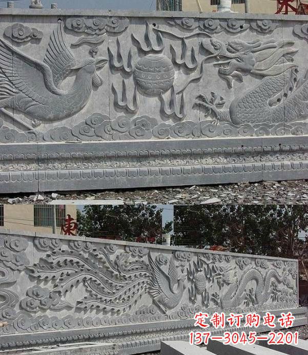 廊坊精美石浮雕影壁雕塑