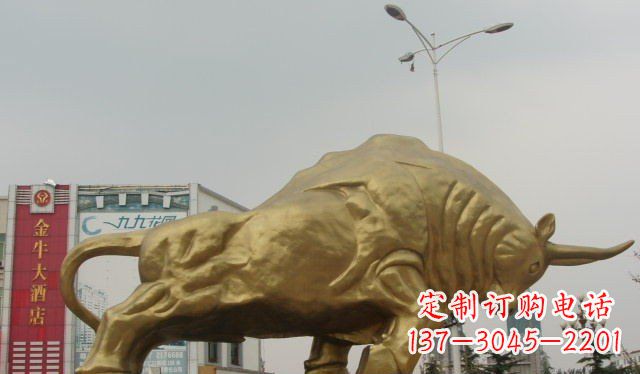 廊坊拓荒牛铜雕塑-充满历史气息的精美雕塑