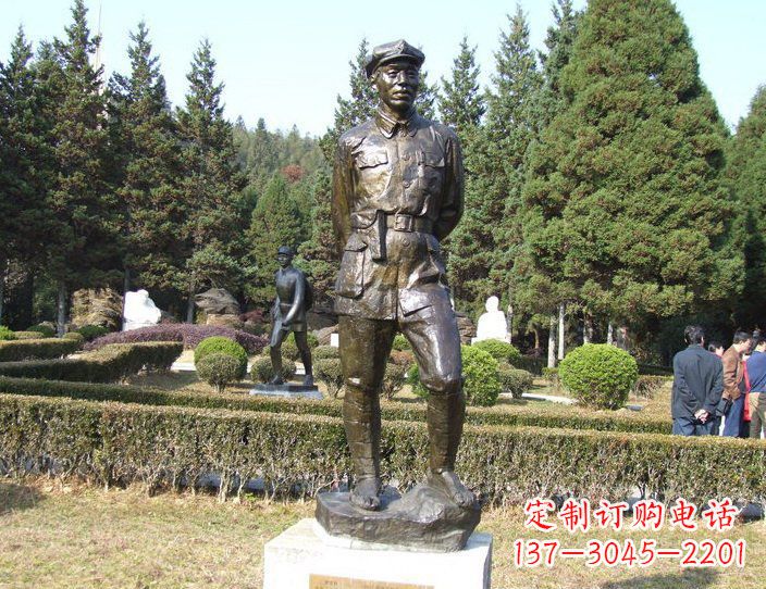 廊坊铜雕解放军战士,荣誉的象征