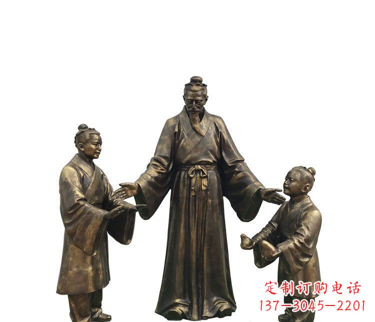 廊坊精美铜雕孔融雕塑,温柔释放你的情怀