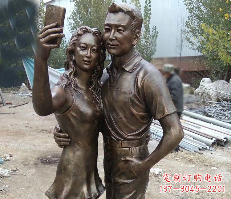 廊坊中领雕塑:精美的情侣雕塑