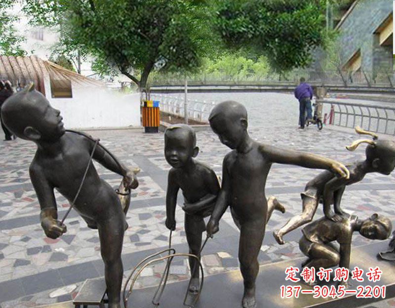 廊坊专业定制广场铜雕儿童雕塑