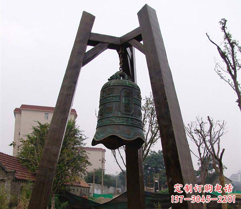 廊坊大型铜钟雕塑——倍受关注的雕塑定制品