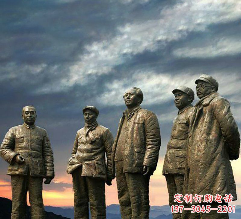 廊坊广场五大伟人铜雕