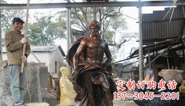 廊坊优雅而强大的男人雕塑