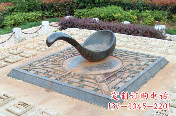 廊坊让公共空间饱满指引灵性的指南针雕塑