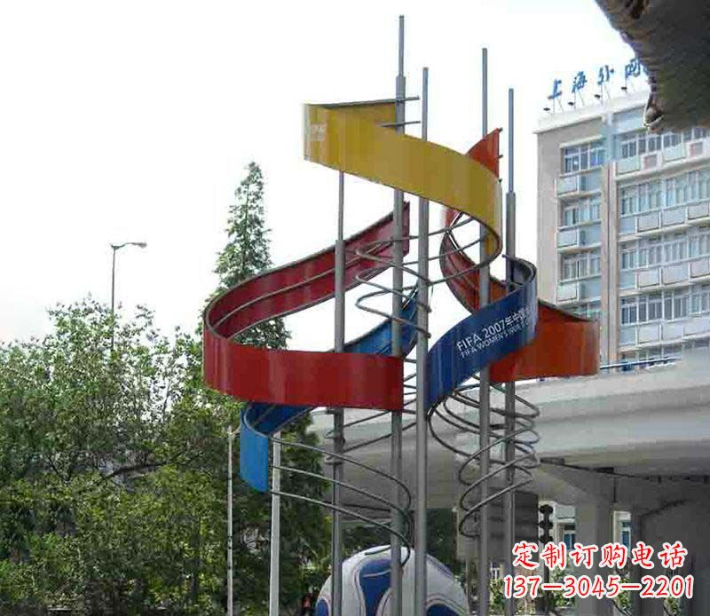 廊坊精美的不锈钢足球雕塑