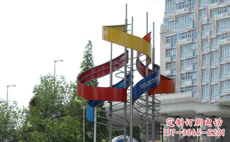 廊坊中领雕塑:不锈钢足球雕塑