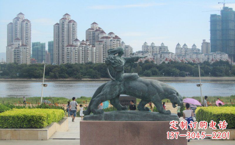 廊坊中领雕塑:大型铜雕狮子,令您的景观更加出彩!