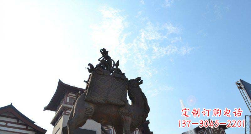 廊坊山高水长的传说——大型骆驼景观铜雕