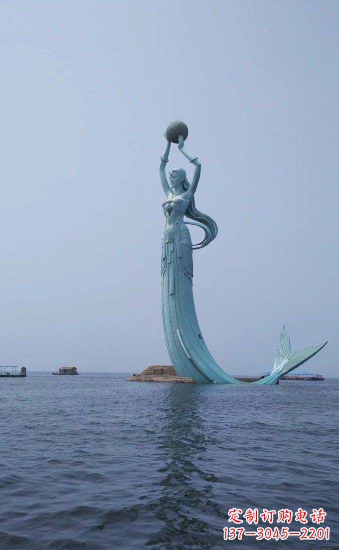 廊坊海洋美人鱼不锈钢雕塑