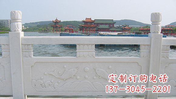 廊坊海边汉白玉栏板石雕