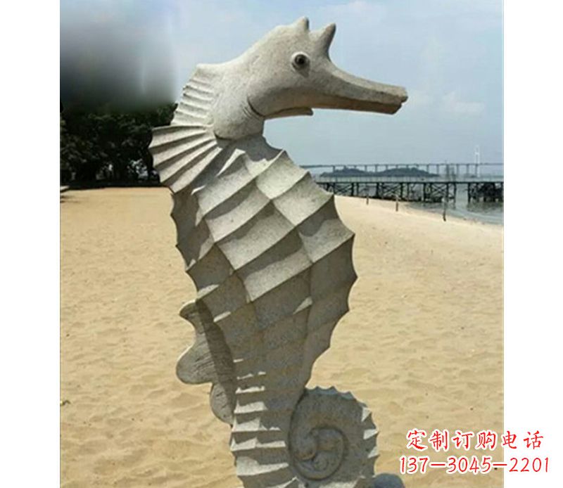 廊坊海马雕塑,海边景观装饰精美雕刻