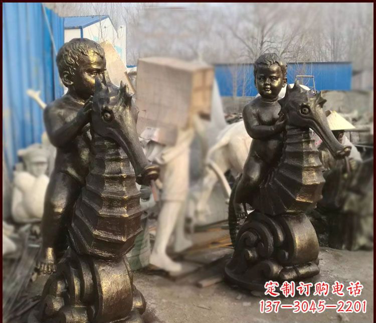廊坊海马公园铜马雕塑-专业定制,艺术精致