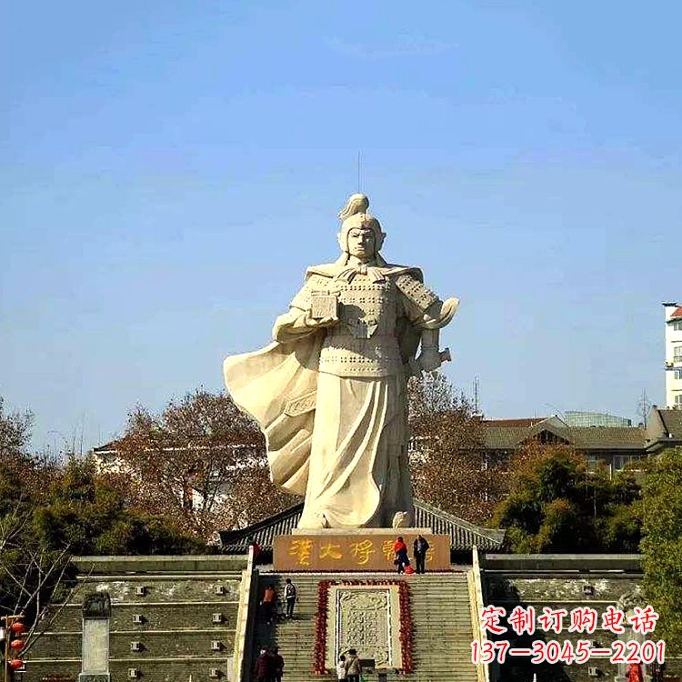 廊坊韩信西汉军事家雕像,引领西汉文化风采