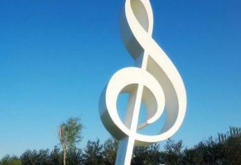 廊坊不锈钢音符雕塑，把音乐之美立起来
