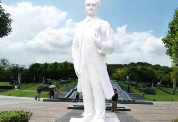 廊坊爱迪生公园广场世界名人石雕塑