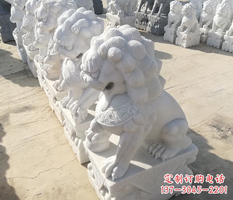 廊坊中领雕塑狮子雕塑是一种古典的装饰品，以狮…