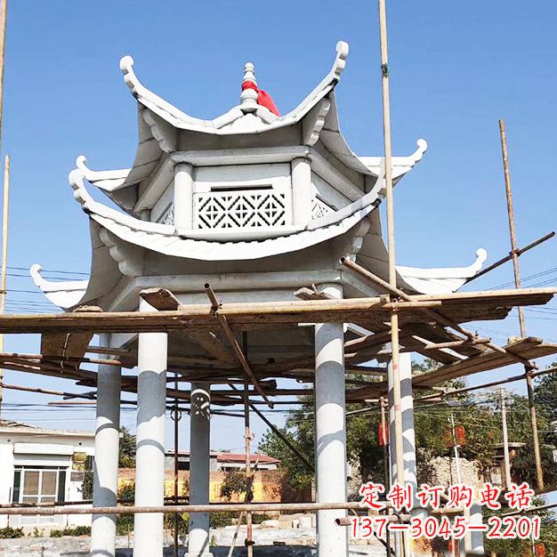 廊坊汉白玉大理石凉亭雕塑
