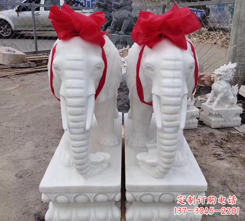 廊坊汉白玉大象石雕
