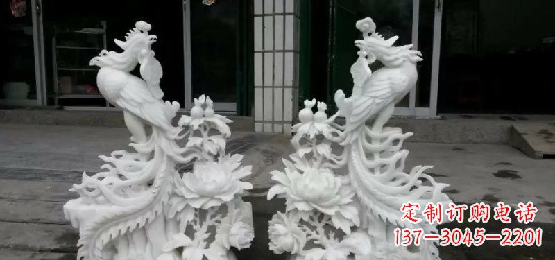廊坊汉白玉凤凰雕塑