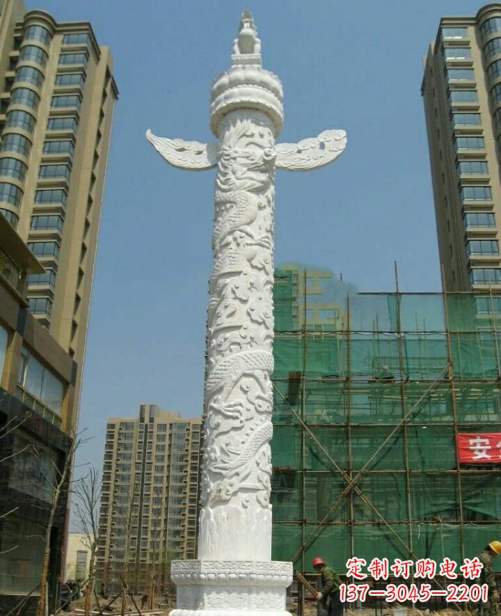 廊坊汉白玉华表雕塑,精致美观、质量一流