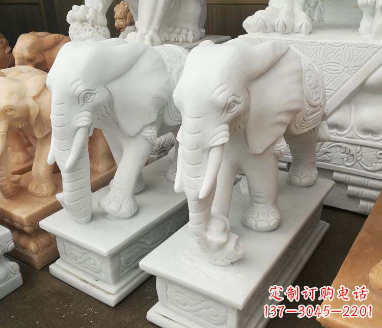 廊坊独特的大象雕塑造型精美