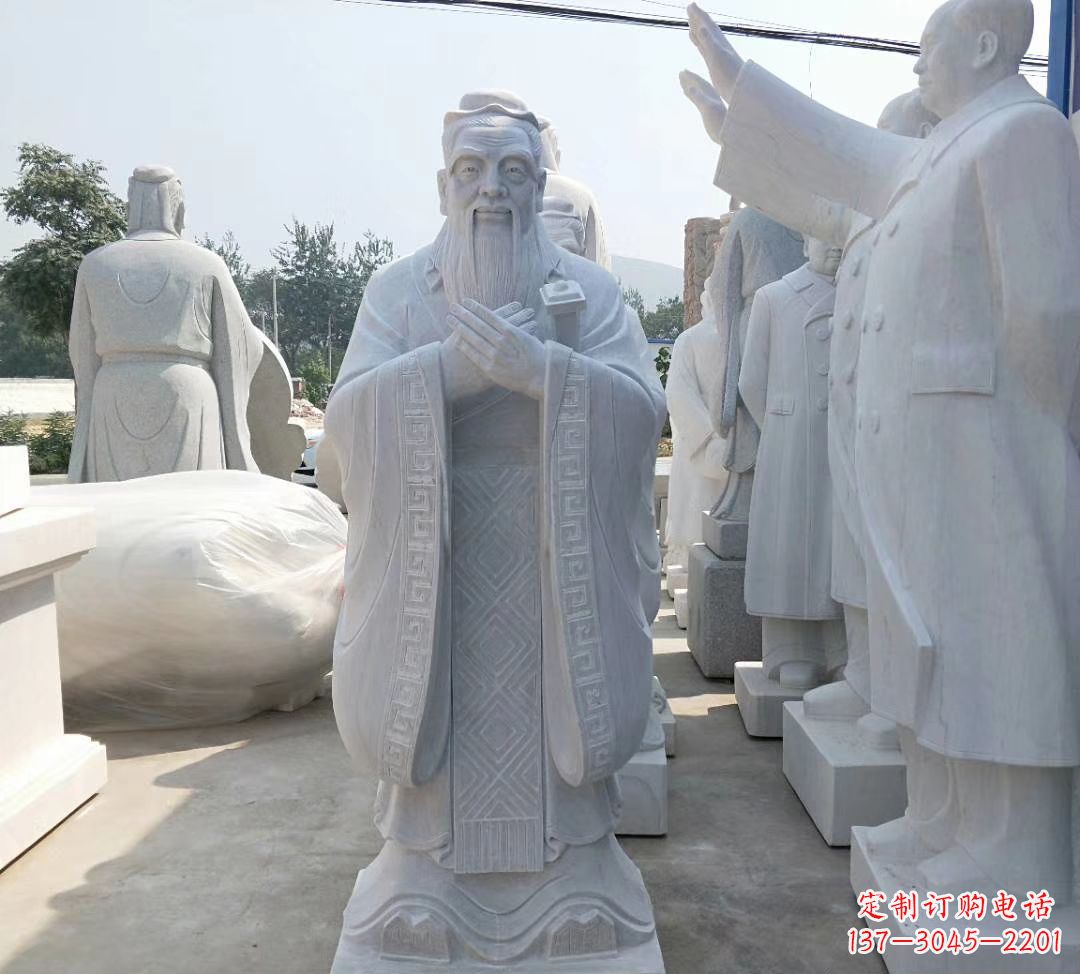 廊坊中领雕塑——校园孔子雕塑
