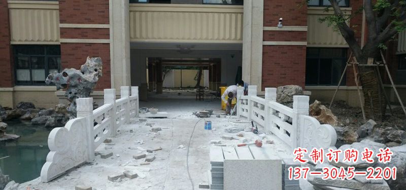 廊坊汉白玉栏板安装效果