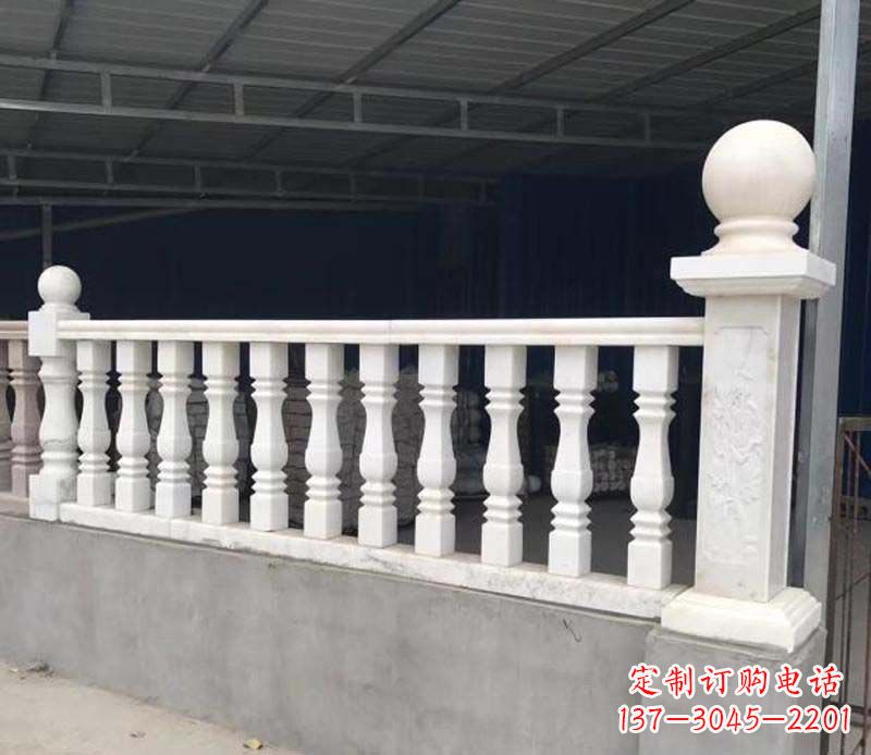廊坊汉白玉栏杆景观雕塑