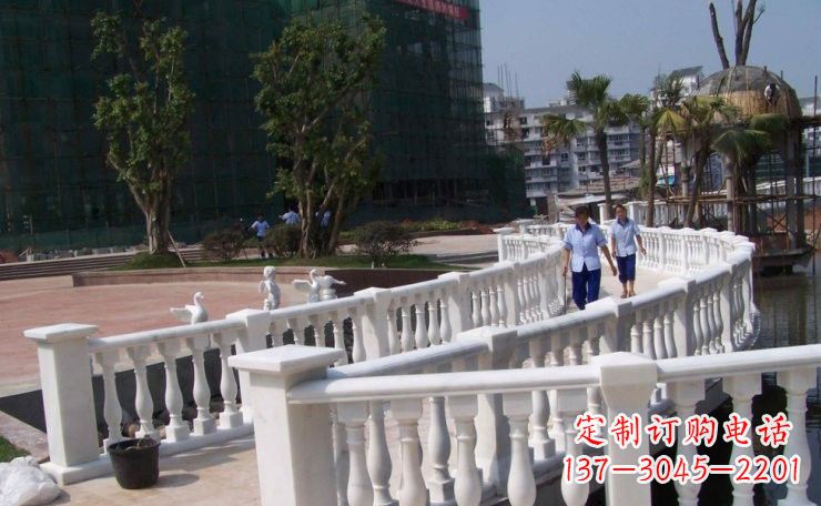 廊坊美轮美奂的汉白玉欧式栏杆雕塑