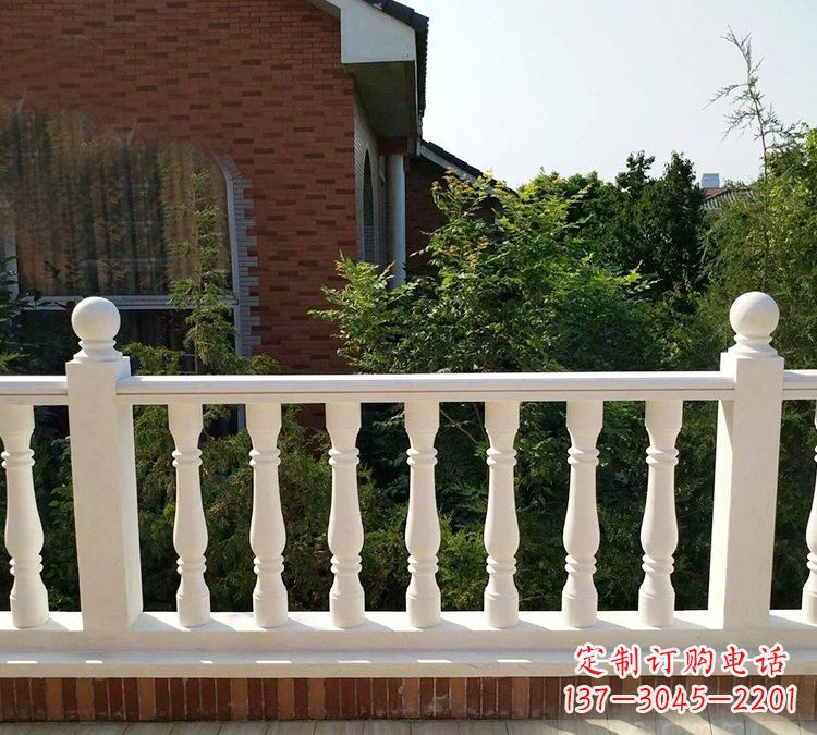 廊坊精美细腻的汉白玉欧式栏杆石雕