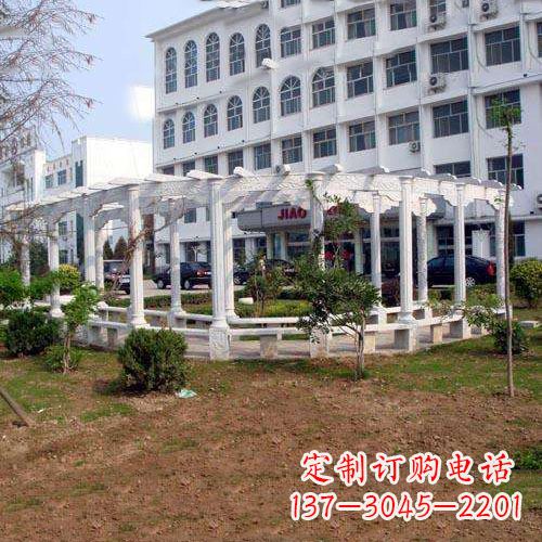 廊坊汉白玉雕花架,完美融合欧式石雕