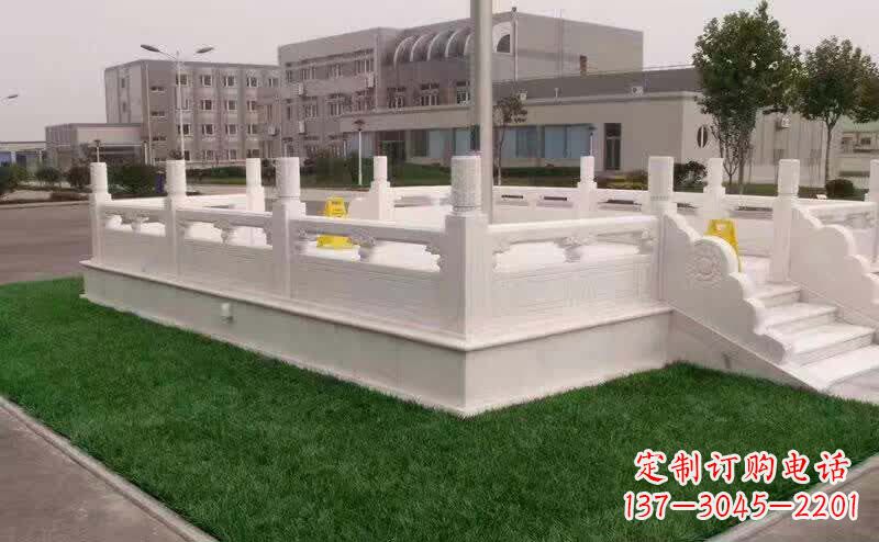 廊坊汉白玉升旗台雕塑1