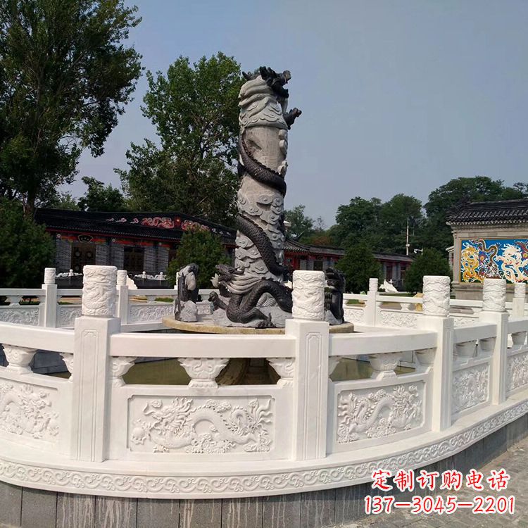 廊坊汉白玉石雕刻护栏,精美而别致