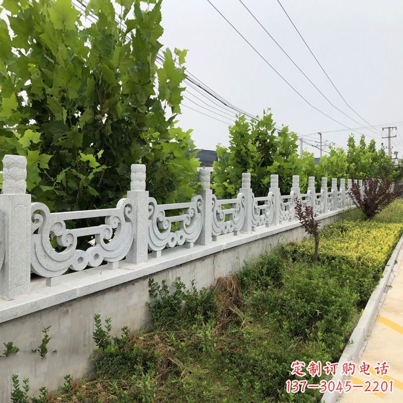 廊坊汉白玉石栏杆雕塑,精雕细琢,精美无比