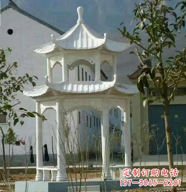 廊坊汉白玉凉亭雕塑,为您打造完美的艺术空间