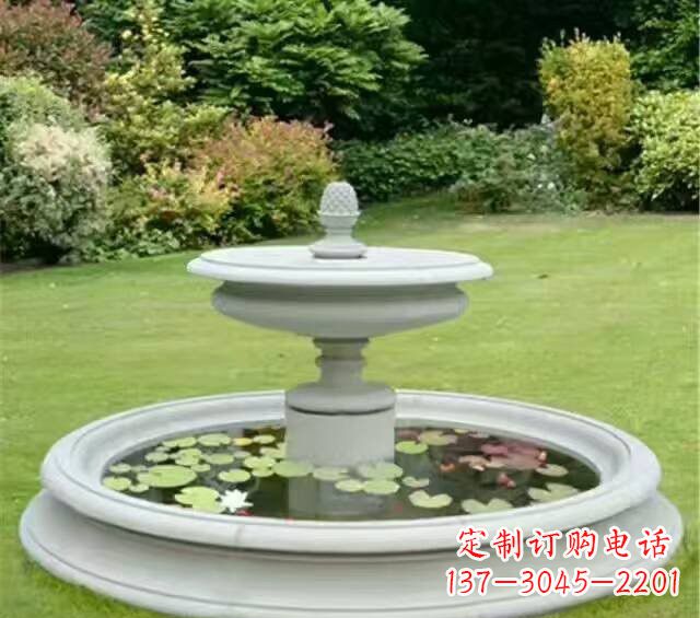 廊坊紫罗兰汉白玉喷泉雕塑