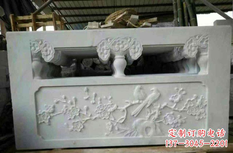 廊坊精美汉白玉浮雕栏板雕塑