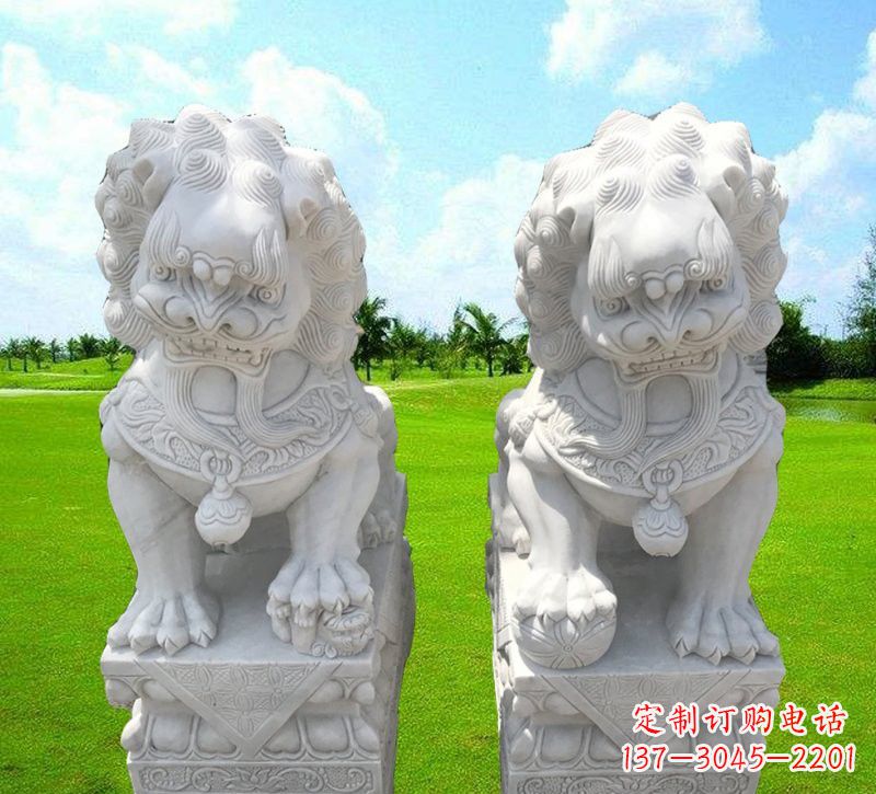 廊坊汉白玉小狮子石雕
